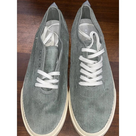 Everlane The Forever Sneaker in Dark Sage 10 New Mens Corduroy Shoes - Picture 5 of 10